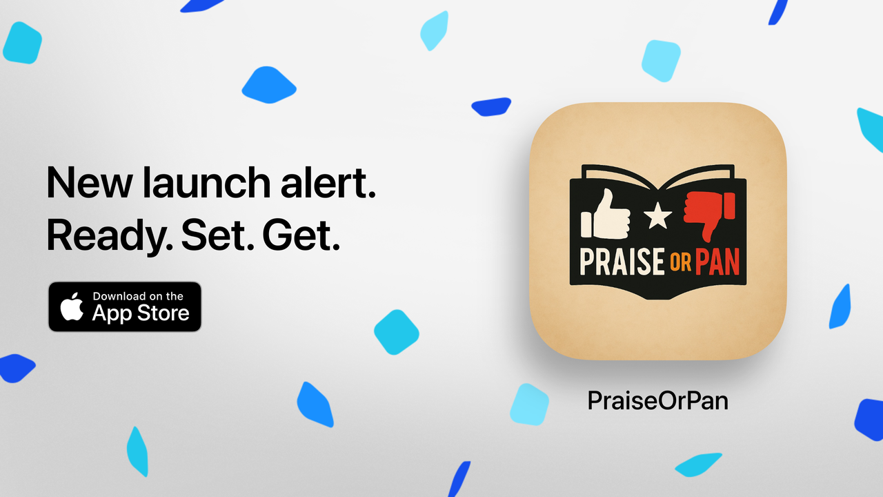PraiseOrPan launch banner